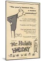 Mr. Hulot's Holiday, 1953-null-Mounted Art Print