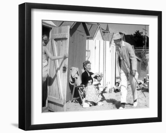 Mr. Hulot's Holiday, (aka Les Vacances De Monsieur Hulot), 1953-null-Framed Photo