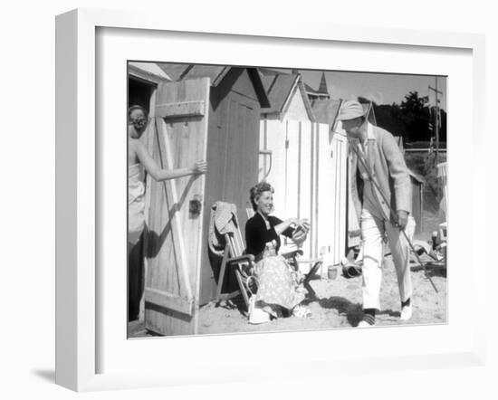 Mr. Hulot's Holiday, (aka Les Vacances De Monsieur Hulot), 1953-null-Framed Photo