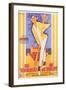 Mr. Hulot's Holiday, French Movie Poster, 1953-null-Framed Art Print