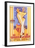 Mr. Hulot's Holiday, French Movie Poster, 1953-null-Framed Art Print