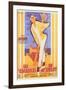 Mr. Hulot's Holiday, French Movie Poster, 1953-null-Framed Premium Giclee Print