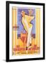 Mr. Hulot's Holiday, French Movie Poster, 1953-null-Framed Premium Giclee Print