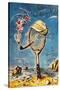 Mr. Hulot's Holiday, German Movie Poster, 1953-null-Stretched Canvas