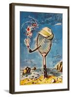 Mr. Hulot's Holiday, German Movie Poster, 1953-null-Framed Art Print