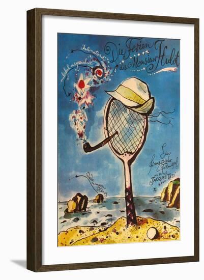 Mr. Hulot's Holiday, German Movie Poster, 1953-null-Framed Art Print