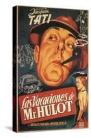 Mr. Hulot's Holiday, Spanish Movie Poster, 1953-null-Stretched Canvas