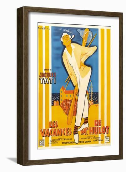 Mr. Hulot's Holiday-null-Framed Art Print