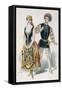 Mr Ibos and Mlle Richard as Duke of Mantua and Maddalena in Opera Rigoletto-Giuseppe Verdi-Framed Stretched Canvas