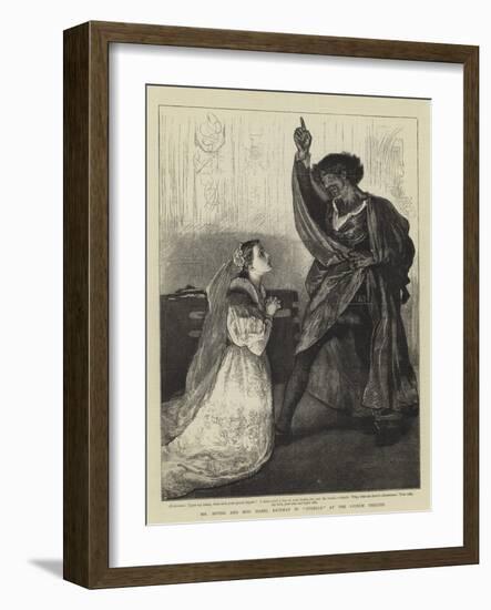 Mr Irving and Miss Isabel Bateman in Othello at the Lyceum Theatre-William Small-Framed Giclee Print