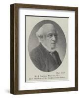 Mr J Carvell Williams, Mp, New President of the Congregational Union-null-Framed Giclee Print