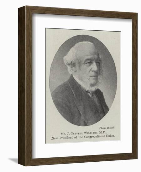 Mr J Carvell Williams, Mp, New President of the Congregational Union-null-Framed Giclee Print