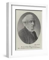 Mr J Carvell Williams, Mp, New President of the Congregational Union-null-Framed Giclee Print