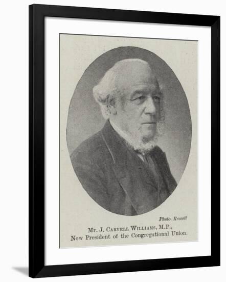 Mr J Carvell Williams, Mp, New President of the Congregational Union-null-Framed Giclee Print