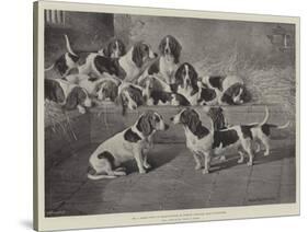 Mr J Moss's Pack of Basset-Hounds at Bishops Waltham, Near Winchester-Valentine Thomas Garland-Stretched Canvas