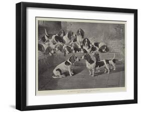 Mr J Moss's Pack of Basset-Hounds at Bishops Waltham, Near Winchester-Valentine Thomas Garland-Framed Giclee Print