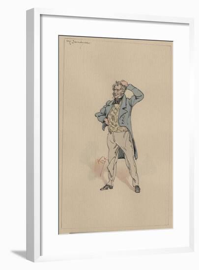 Mr Jarndyce, C.1920s-Joseph Clayton Clarke-Framed Giclee Print