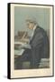 Mr John Lawson Walton, 6 March 1902, Vanity Fair Cartoon-Sir Leslie Ward-Framed Stretched Canvas