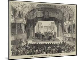 Mr John Mitchel Speaking in the Theatre at Cork on the Tipperary Election-Charles Robinson-Mounted Giclee Print