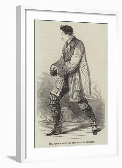 Mr John Reeve, of the Lyceum Theatre-null-Framed Giclee Print