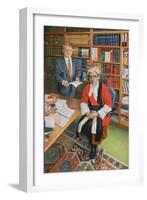 Mr Justice Moses with his Clerk John Furey, 2000-Vincent Yorke-Framed Giclee Print