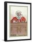 Mr. Justice Stareleigh, from 'The Pickwick Papers' by Charles Dickens, 1923-Joseph Clayton Clarke-Framed Giclee Print