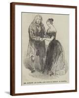 Mr Keeley as Caleb, and Miss M Keeley as Bertha-null-Framed Giclee Print