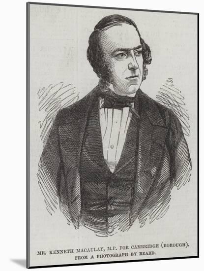 Mr Kenneth Macaulay-null-Mounted Giclee Print