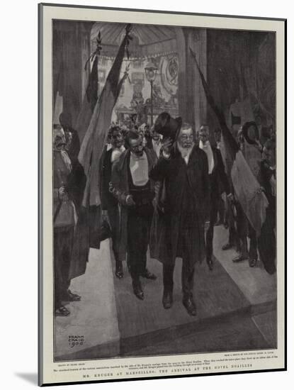 Mr Kruger at Marseilles, the Arrival at the Hotel Noailles-Frank Craig-Mounted Giclee Print