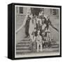 Mr Llewellyn and Senegambian Chiefs on the Steps of Government House-null-Framed Stretched Canvas