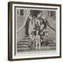 Mr Llewellyn and Senegambian Chiefs on the Steps of Government House-null-Framed Giclee Print