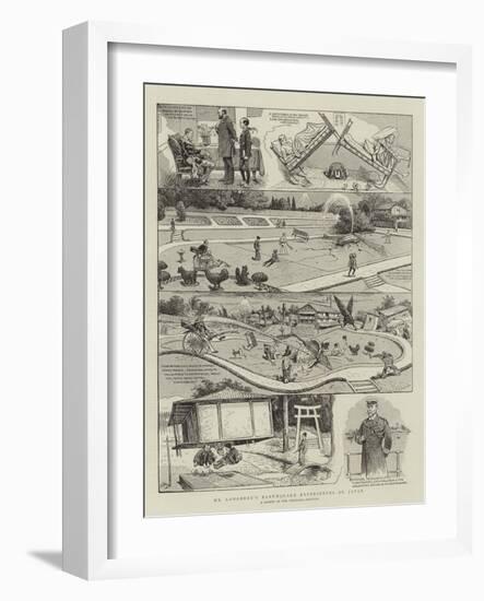 Mr Longbeau's Earthquake Experiences in Japan-null-Framed Giclee Print