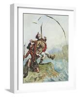 Mr Lovejoy's Holiday Trip to the Highlands Salmon Trout Fishing, from a Series of Eight-Ernest Henry Griset-Framed Giclee Print