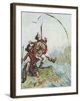 Mr Lovejoy's Holiday Trip to the Highlands Salmon Trout Fishing, from a Series of Eight-Ernest Henry Griset-Framed Giclee Print