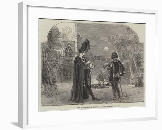 Mr Macready as Hamlet, at the Surrey Theatre-null-Framed Giclee Print