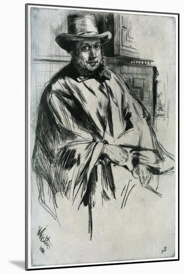 Mr Mann, 1860-James Abbott McNeill Whistler-Mounted Giclee Print