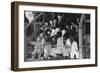 Mr. Matsumoto and Group of Children-Ansel Adams-Framed Art Print