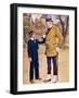 Mr Micawber and David Copperfield-English School-Framed Giclee Print