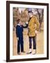 Mr Micawber and David Copperfield-English School-Framed Giclee Print