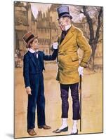 Mr Micawber and David Copperfield-English School-Mounted Giclee Print