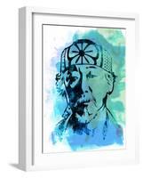 Mr. Miyagi Watercolor-Jack Hunter-Framed Art Print