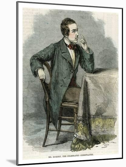 Mr Morphy, the Celebrated Chessplayer, 19th Century-null-Mounted Giclee Print