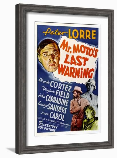 Mr. Moto's Last Warning-null-Framed Art Print