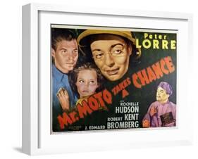 Mr. Moto Takes a Chance - Lobby Card Reproduction-null-Framed Photo