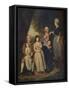 Mr. & Mrs. Burke of Carshalton, c18th century, (1917)-Johan Zoffany-Framed Stretched Canvas