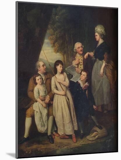 Mr. & Mrs. Burke of Carshalton, c18th century, (1917)-Johan Zoffany-Mounted Giclee Print