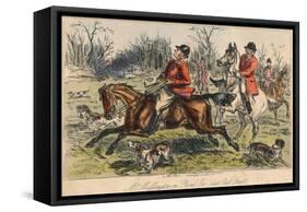 Mr Muffington on Placid Joe (Late Pull Devil), 1865-John Leech-Framed Stretched Canvas