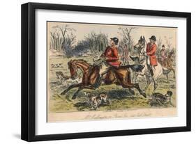 Mr Muffington on Placid Joe (Late Pull Devil), 1865-John Leech-Framed Premium Giclee Print