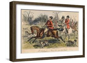 Mr Muffington on Placid Joe (Late Pull Devil), 1865-John Leech-Framed Giclee Print