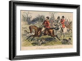 Mr Muffington on Placid Joe (Late Pull Devil), 1865-John Leech-Framed Giclee Print